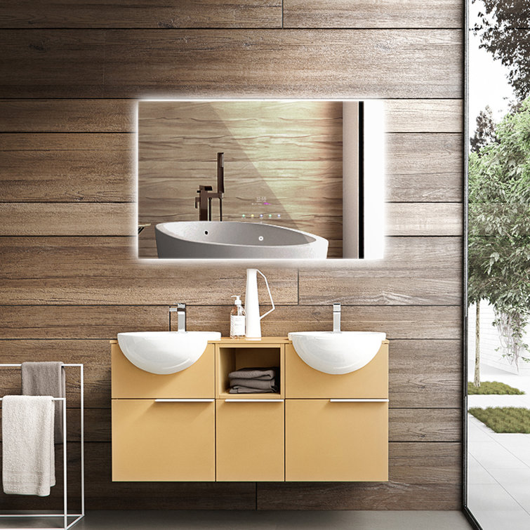 Ultra Modern Bathroom Mirrors Semis Online